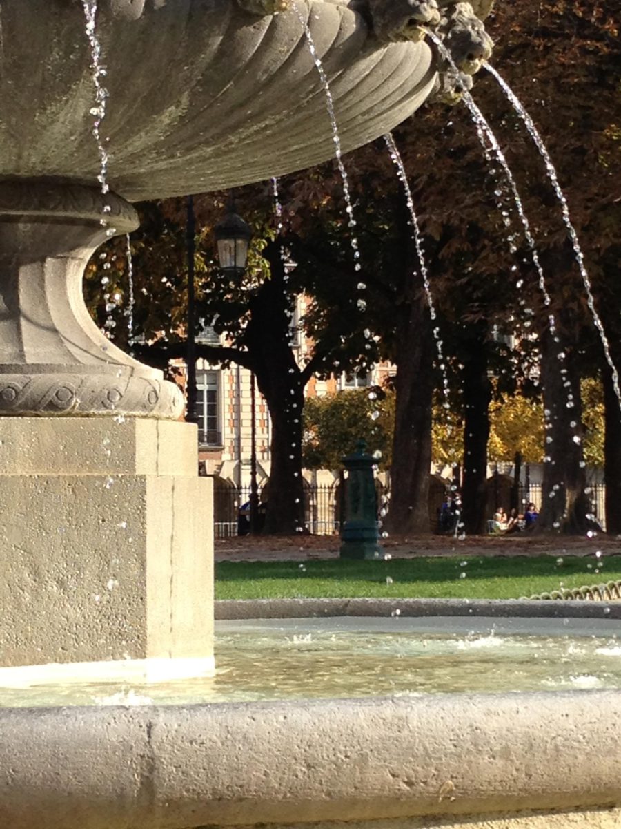 place des vosges fountain