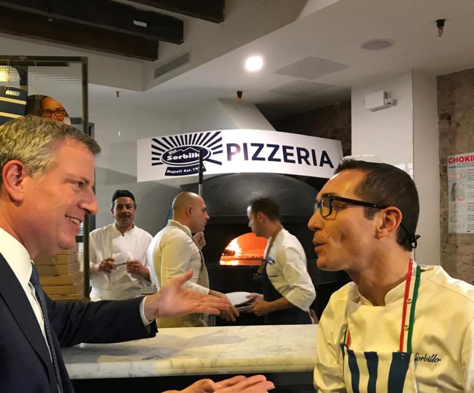 gino and de blasio chat