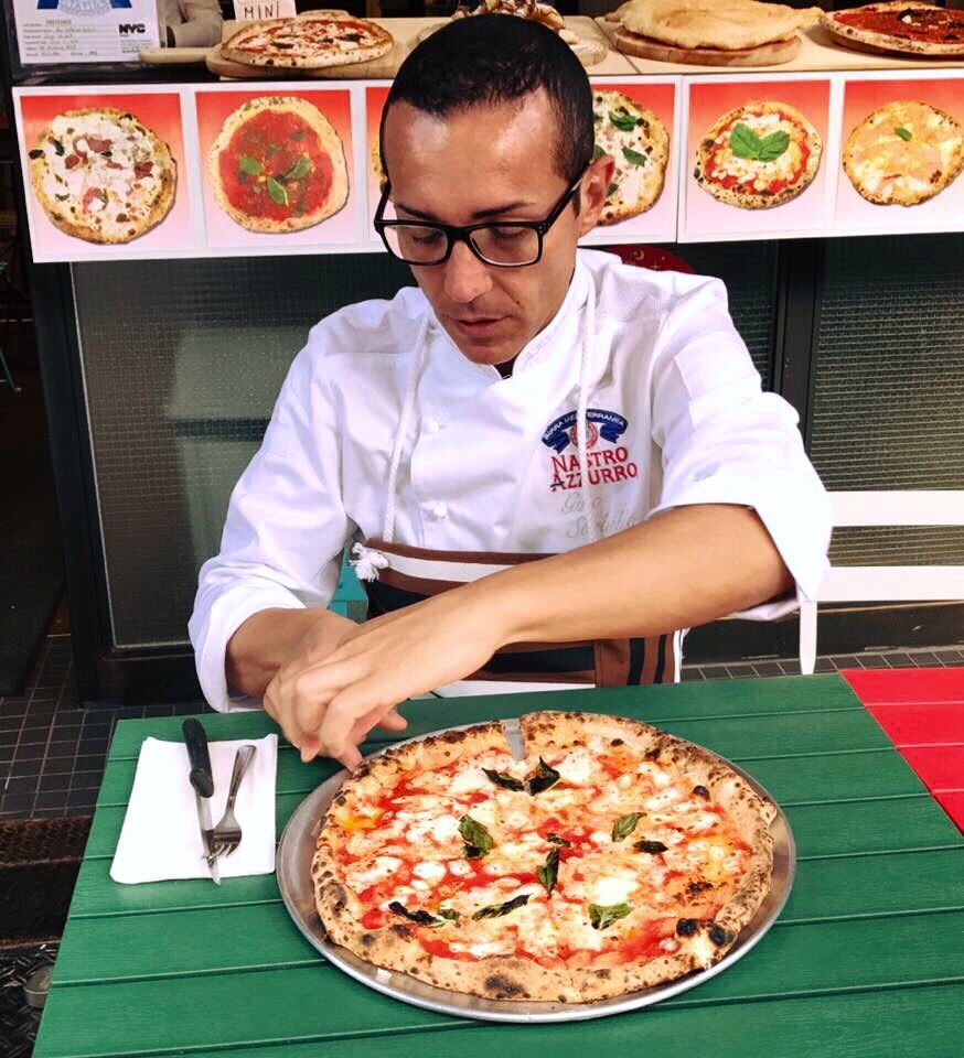 Gino Sorbillo testing NYC pizza