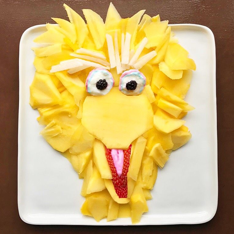 Harley Food Art Sesame Street bird